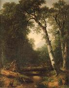 Asher Brown Durand Ein Bach im  Wald oil painting artist